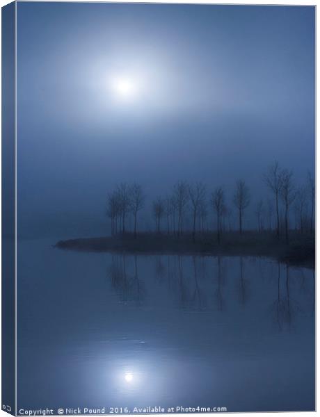 A Misty Morning on the River Canvas Print by Nick Pound