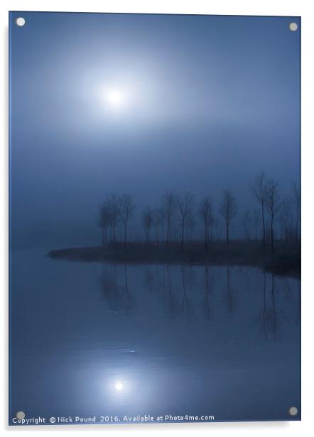 A Misty Morning on the River Acrylic by Nick Pound