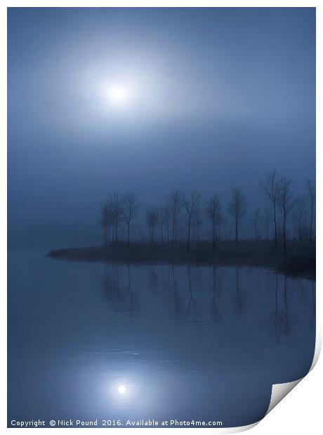 A Misty Morning on the River Print by Nick Pound