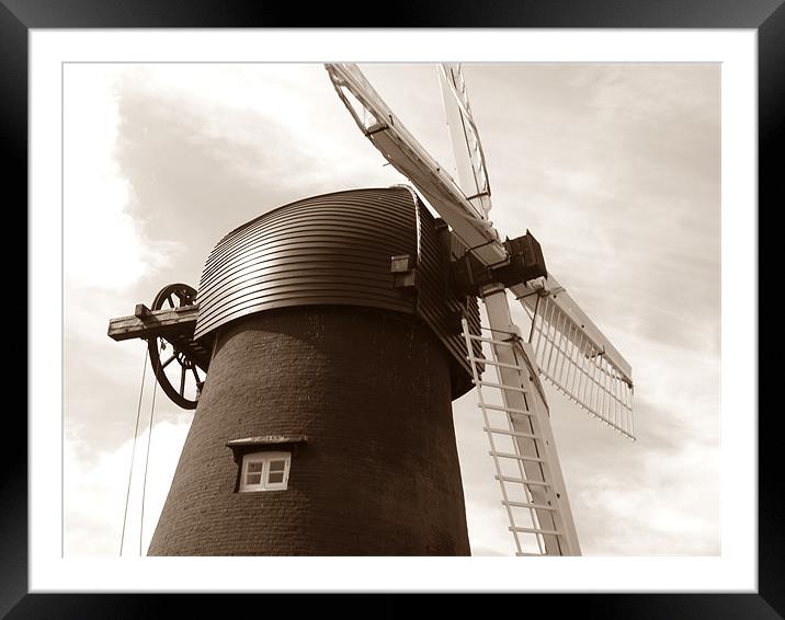 Bursledon Windmill Framed Mounted Print by kelly Draper