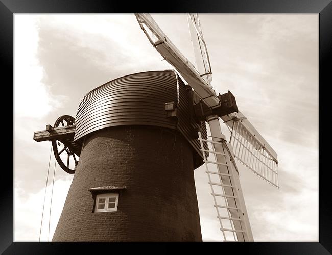 Bursledon Windmill Framed Print by kelly Draper