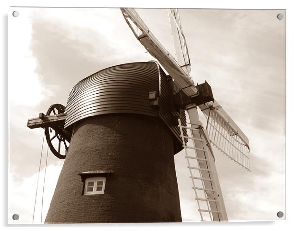 Bursledon Windmill Acrylic by kelly Draper