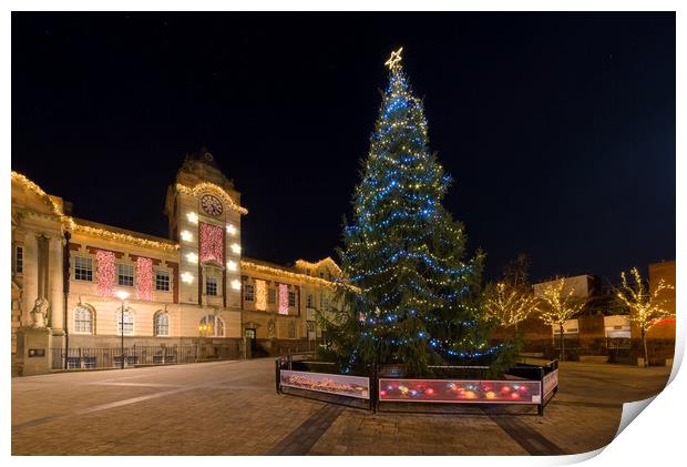 Kings Square Christmas tree Print by Dean Merry