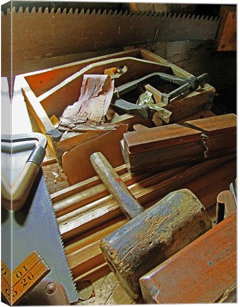 A Carpenter’s Tools (2) Canvas Print by Mark Sellers