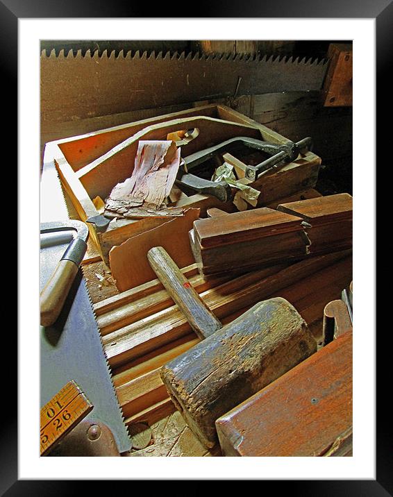 A Carpenter’s Tools (2) Framed Mounted Print by Mark Sellers