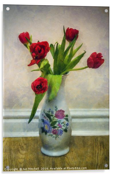 Tulip Love Acrylic by Ian Mitchell