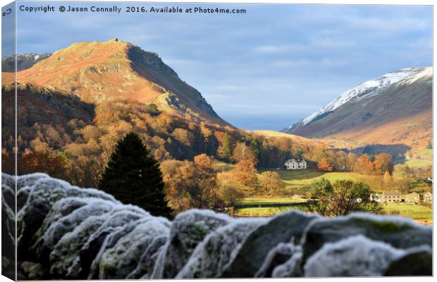 Towards The Vale Of Grasmere Canvas Print by Jason Connolly