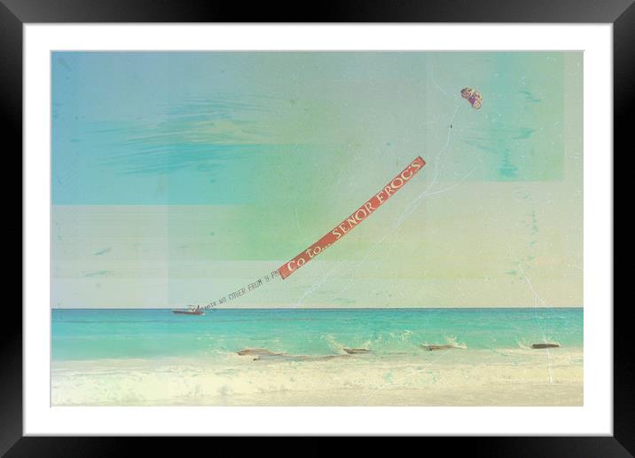 Carribean sea, Tulum, Mexico. Framed Mounted Print by Larisa Siverina