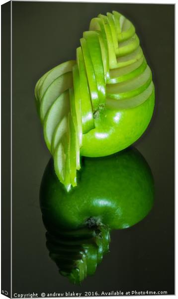 Sculptural Apple Canvas Print by andrew blakey