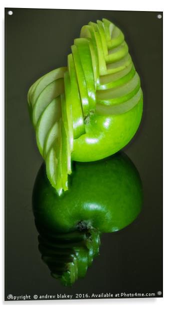 Sculptural Apple Acrylic by andrew blakey