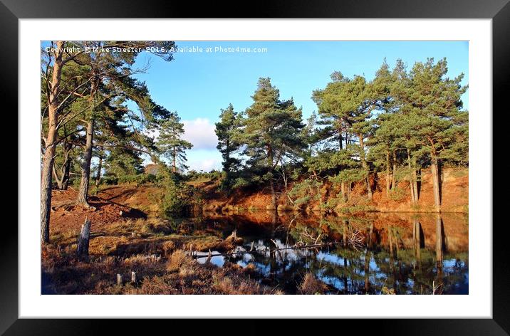 Reflections Framed Mounted Print by Mike Streeter