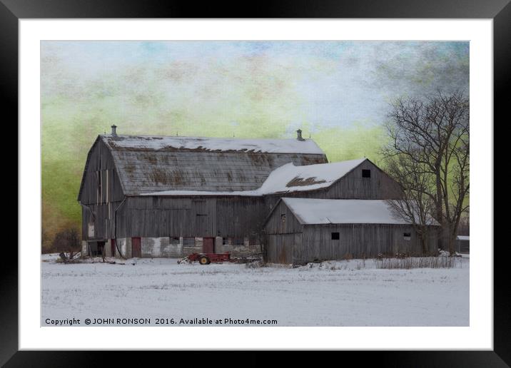 Closed for the Season Framed Mounted Print by JOHN RONSON