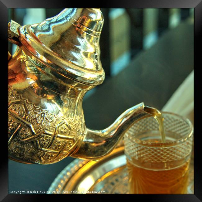 Moroccan mint tea  Framed Print by Rob Hawkins