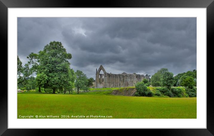 Bolton Abbey                                Framed Mounted Print by Alun Williams