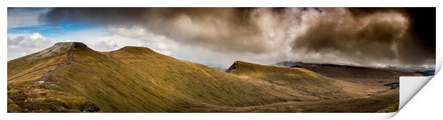 Brecon Beacons panorama Print by Andrew Richards