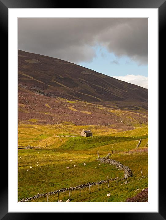 Isolated Cottage Framed Mounted Print by Chris Thaxter