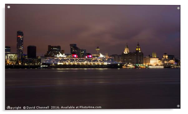 Disney Magic Cruise Liner   Acrylic by David Chennell