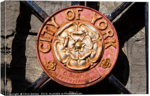 City of York Crest Canvas Print by Chris Dorney