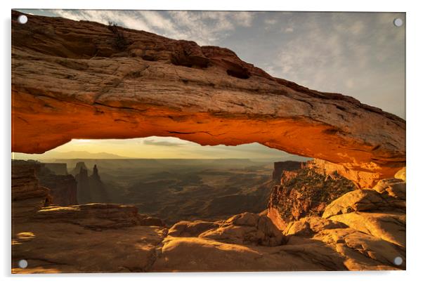 Mesa Arch  Acrylic by Sandra Kepkowska