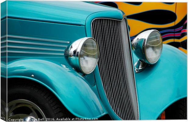 Blue Car Canvas Print by Dave Bell