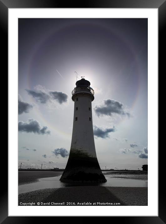 Perch Rock Lighthouse   Framed Mounted Print by David Chennell