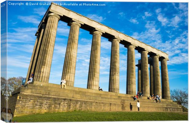 National Monument of Scotland Canvas Print by David Graham