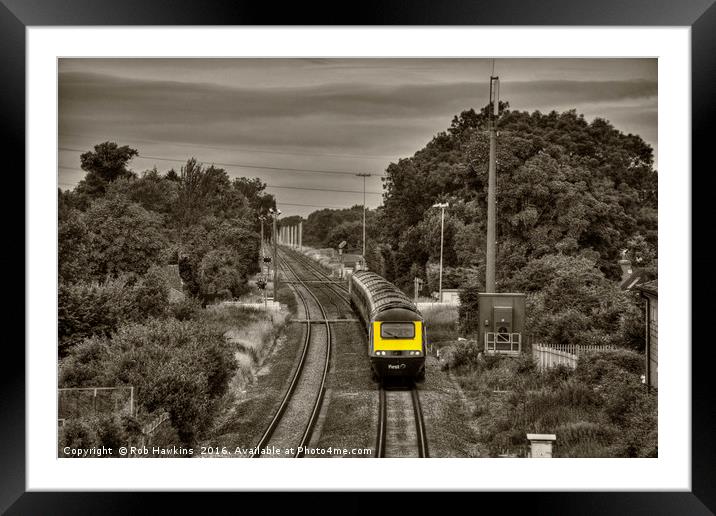 HST Causeway toned  Framed Mounted Print by Rob Hawkins