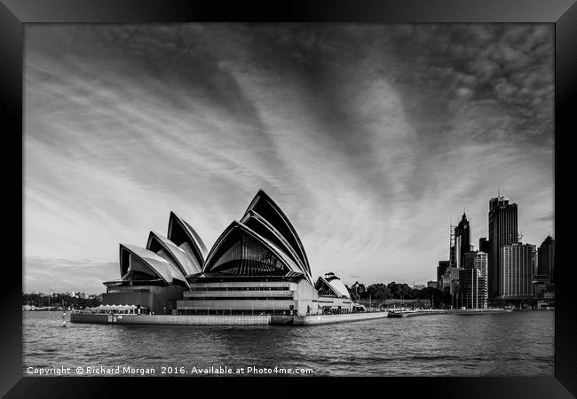 Sydney Opera House, Australia. Framed Print by Richard Morgan
