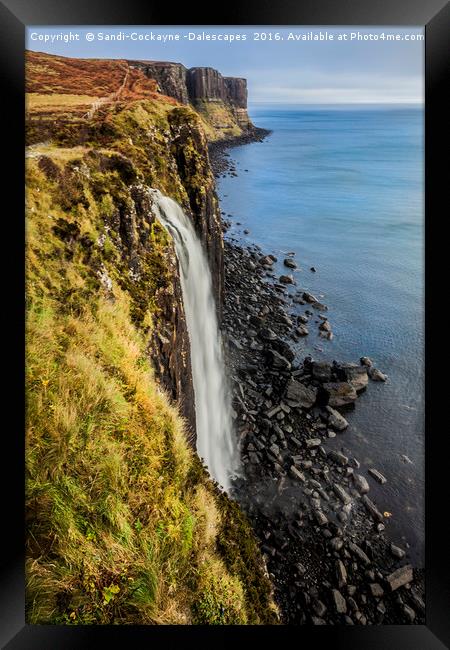 Mealt Falls, Isle of Skye Framed Print by Sandi-Cockayne ADPS