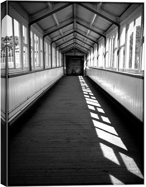 Torquay Train station, waiting for a train... Canvas Print by K. Appleseed.