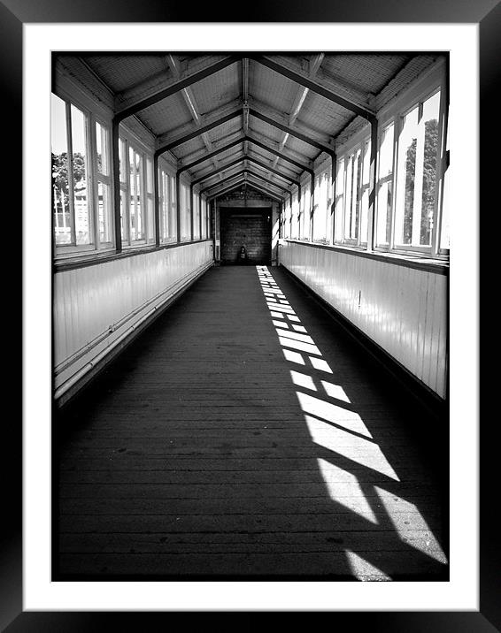 Torquay Train station, waiting for a train... Framed Mounted Print by K. Appleseed.