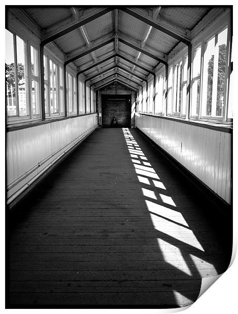 Torquay Train station, waiting for a train... Print by K. Appleseed.