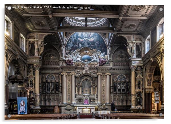 St Charles Borromeo Acrylic by nye whittaker