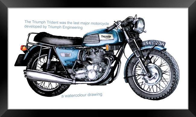 A 1960's British Motorcycle Framed Print by John Lowerson