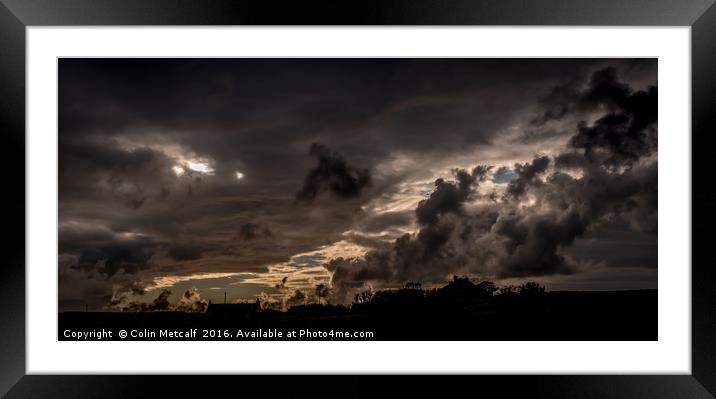 Twilight over Shulishader Framed Mounted Print by Colin Metcalf