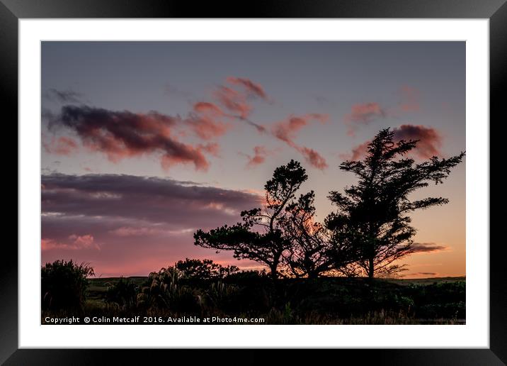 Sundown at Shulishader Framed Mounted Print by Colin Metcalf