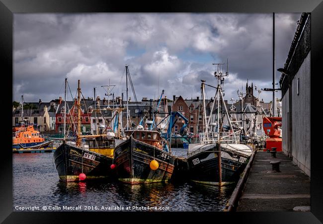 Stornaway Harbour Framed Print by Colin Metcalf