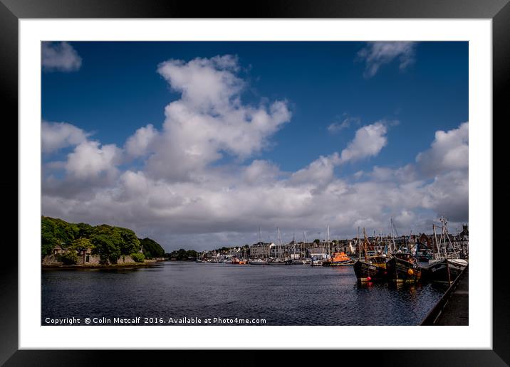 Stornaway Harbour Framed Mounted Print by Colin Metcalf