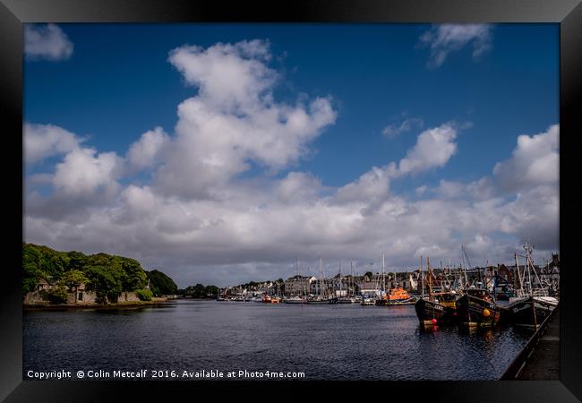 Stornaway Harbour Framed Print by Colin Metcalf