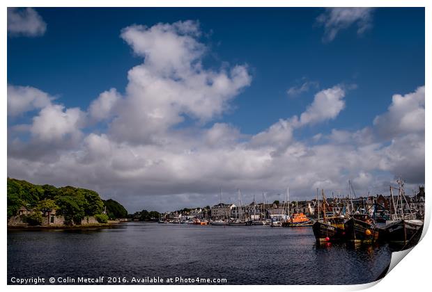 Stornaway Harbour Print by Colin Metcalf