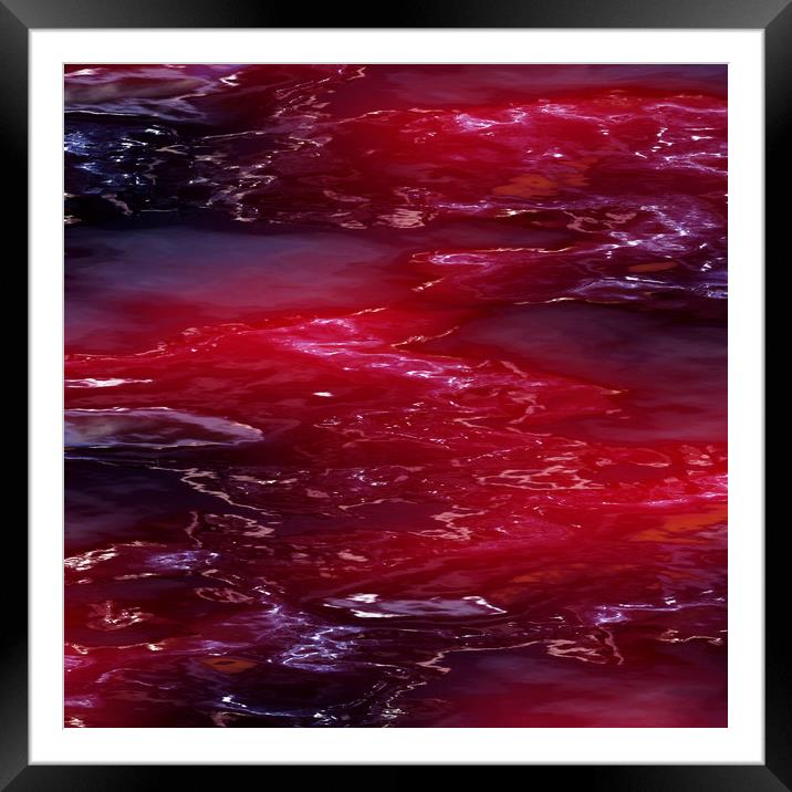 Blood red river  Framed Mounted Print by Dagmar Giers