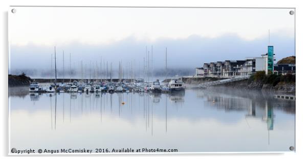 Portavadie Marina at daybreak Acrylic by Angus McComiskey