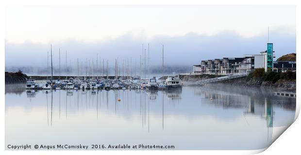 Portavadie Marina at daybreak Print by Angus McComiskey