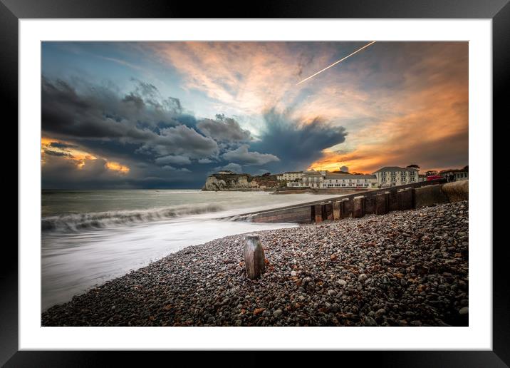 Freshwater As The Storm Rolled In Framed Mounted Print by Wight Landscapes