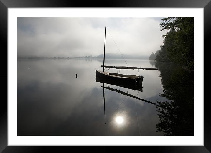 Morning has broken on Lake Bohinj Framed Mounted Print by Ian Middleton