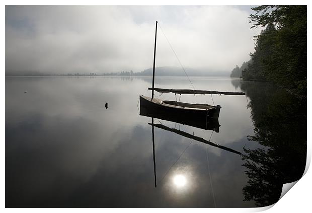 Morning has broken on Lake Bohinj Print by Ian Middleton