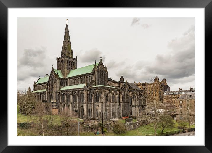 Glasgow Cathedral From The Necropolis Framed Mounted Print by Antony McAulay
