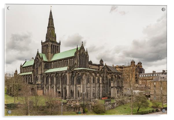 Glasgow Cathedral From The Necropolis Acrylic by Antony McAulay