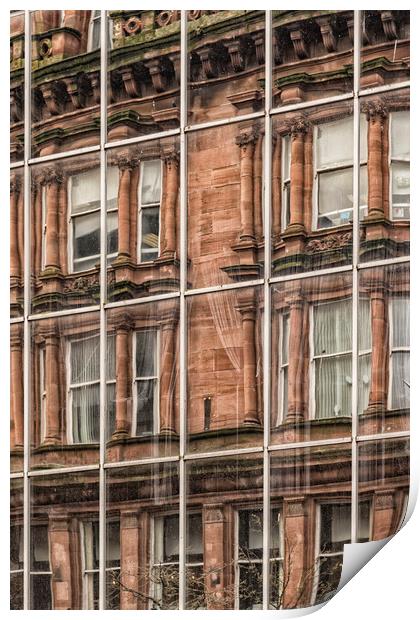 Glasgow Modern Vintage Print by Antony McAulay