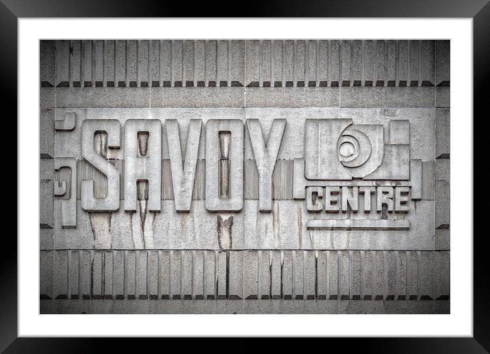 Glasgow Savoy Centre Framed Mounted Print by Antony McAulay